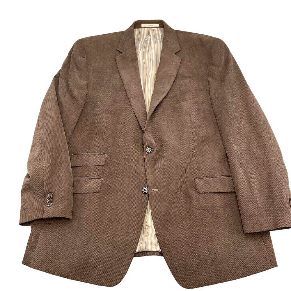 Joseph Abboud Ticknors Blazer Men 46R Brown Corduroy JOE Classic Career‎ Jacket